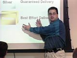 One-Camera Classroom training presentation recorded during a class using one camera for the Presenter and a connection to the laptop to record the presentation slides. 